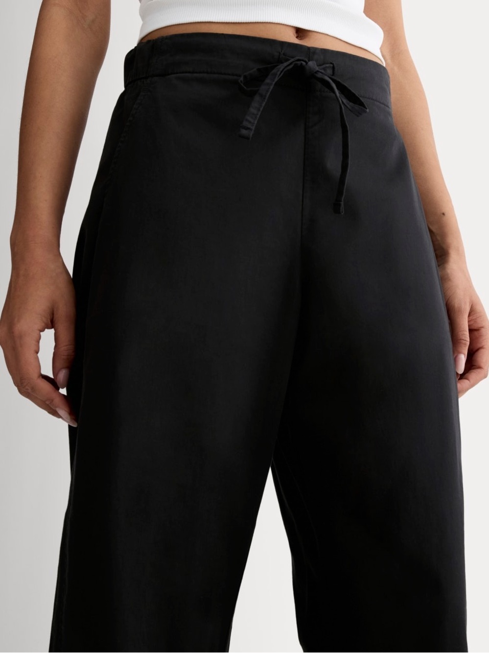 New Everlane THE EASY BARREL PANT Black Size XS - Picture 2 of 12